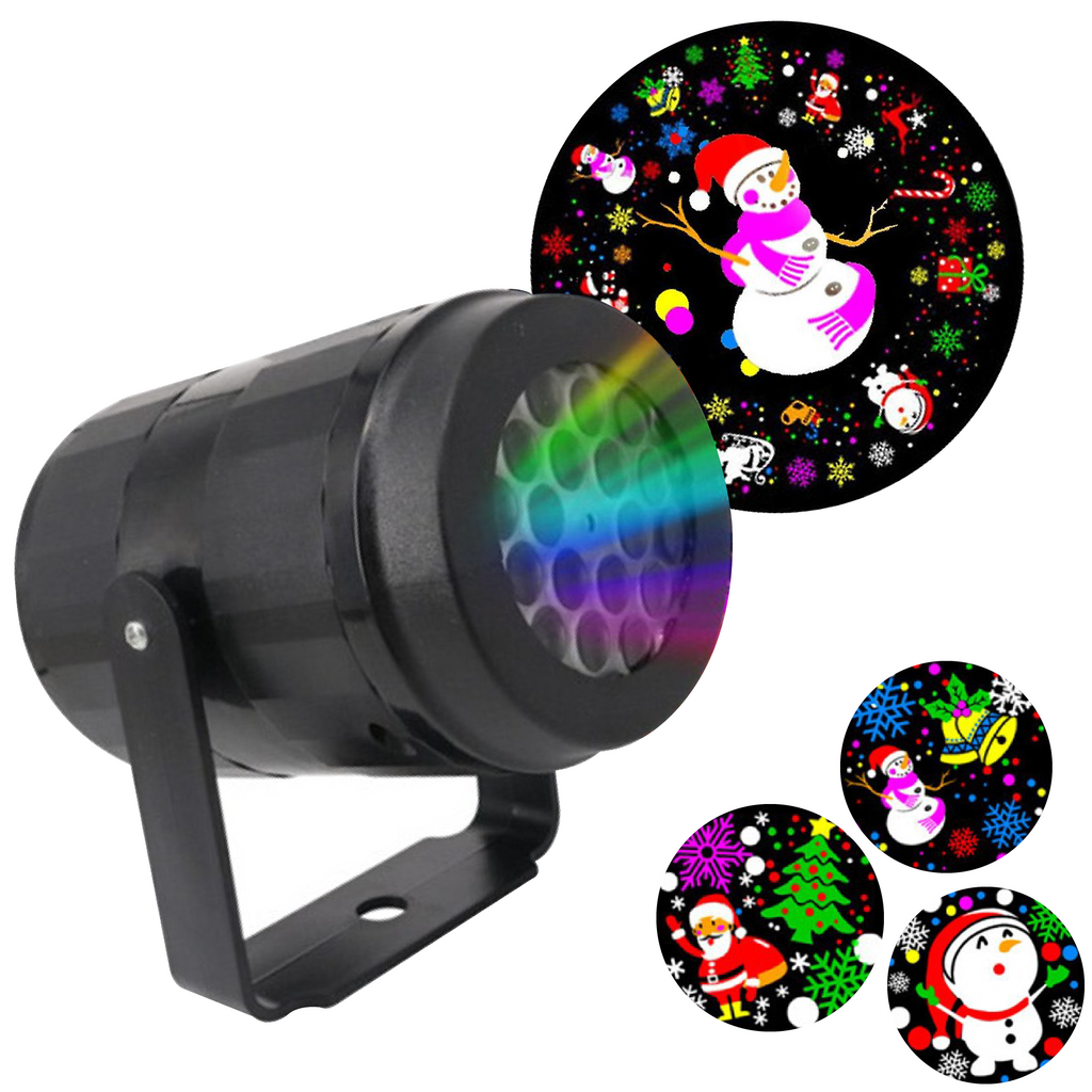 Proyector Figuras Navidenas Luces Color