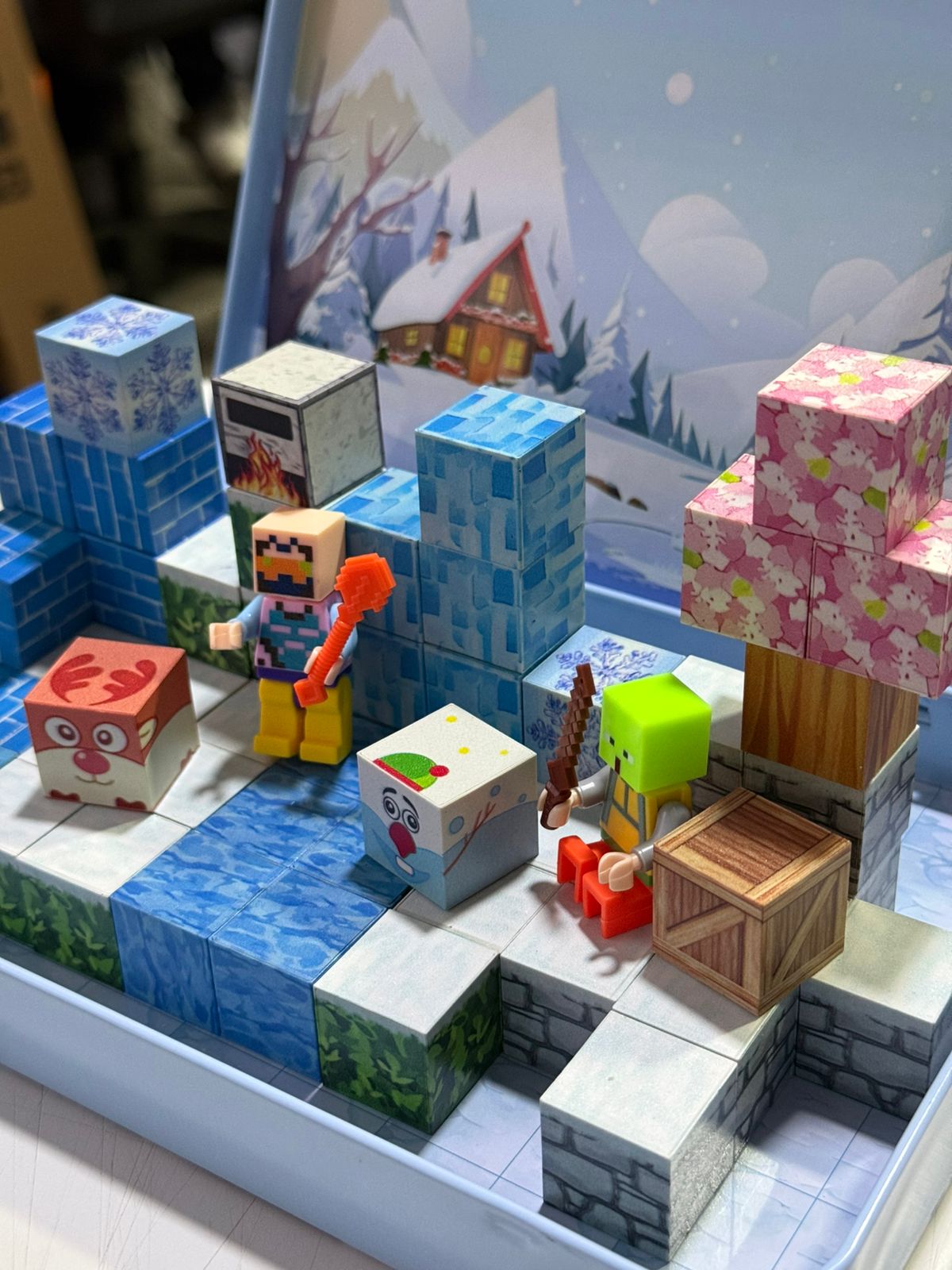Minecraft Mundo Magnetico 60 Pzs