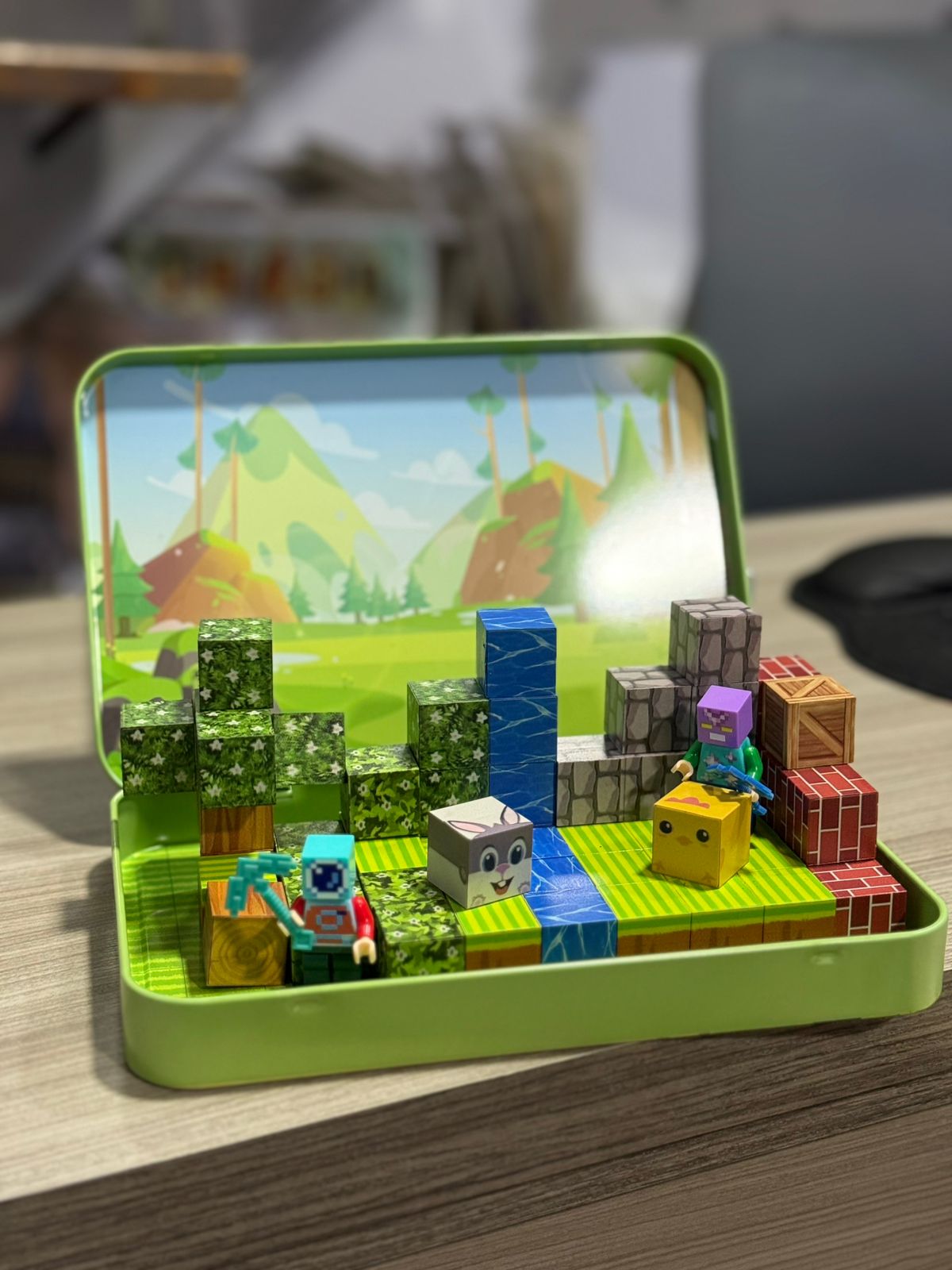 Minecraft Mundo Magnetico 60 Pzs