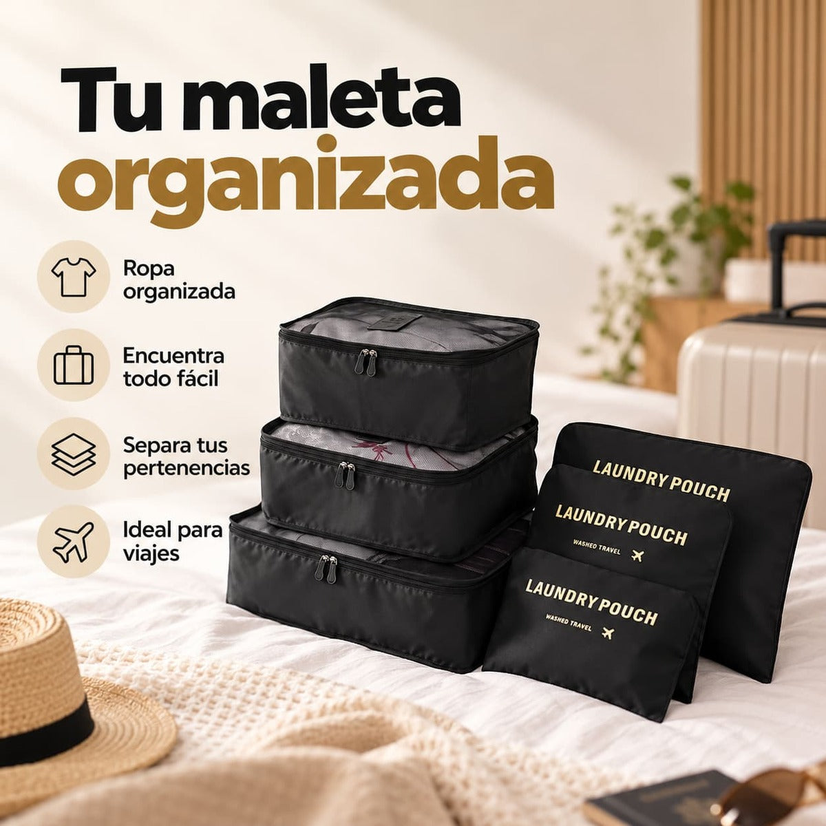 Organizador De Maletas De Lujo 6 Piezas